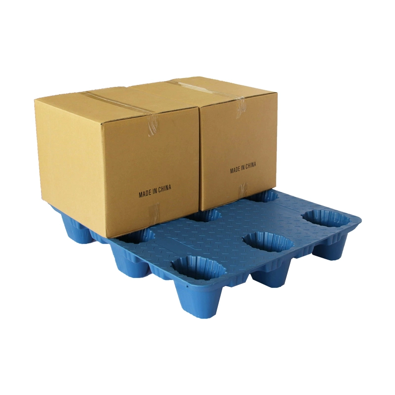 Cheap High Quality Plastic Pallets Forklift Moisture-Proof Warehouse Storage HDPE Large Stackable Reversible Heavy Duty Warehouse Tray for Sale