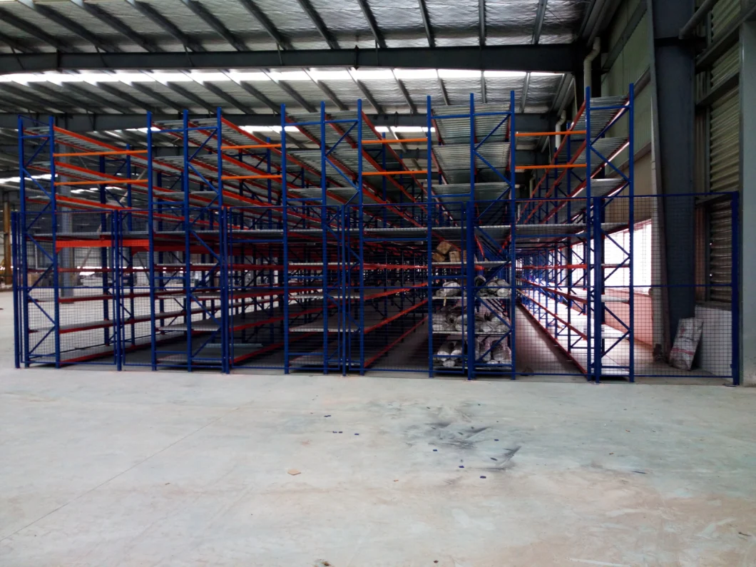 Mezzanine Floor Pallet Racking Strong Bearing Capacity Mezzanine Floors Platform Stable Steel Warehouse Mezzanine Floor