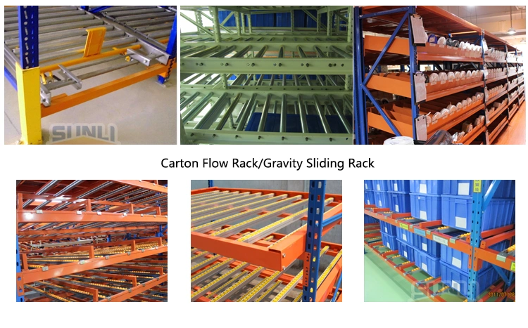 Gravity Slide Carton Flow Shelving Rack