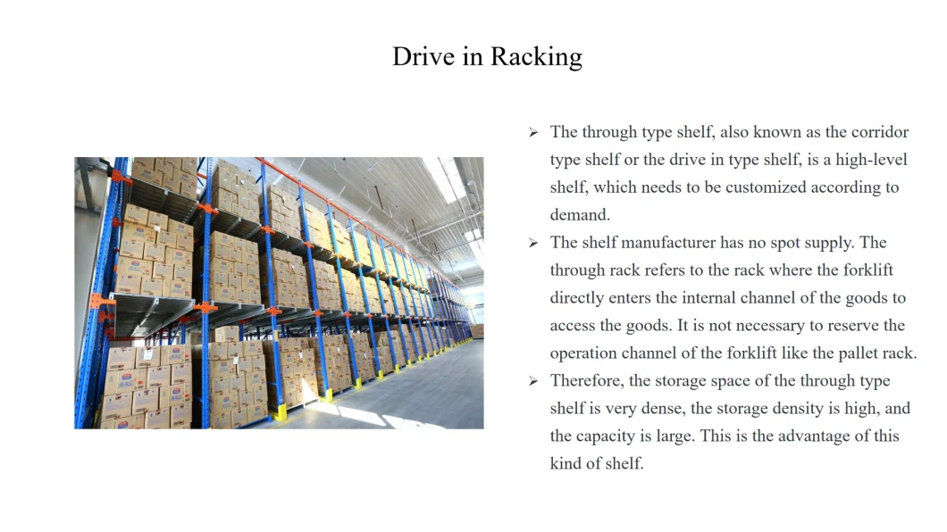 Large Bearing Capacity Drive in Racking