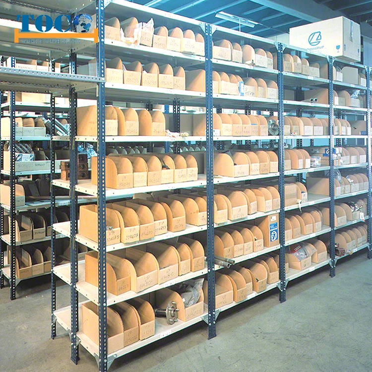 China Industrial Light Heavy Duty Warehouse Storage Pallet Boltless Rivet Angle Metal Steel Shelf