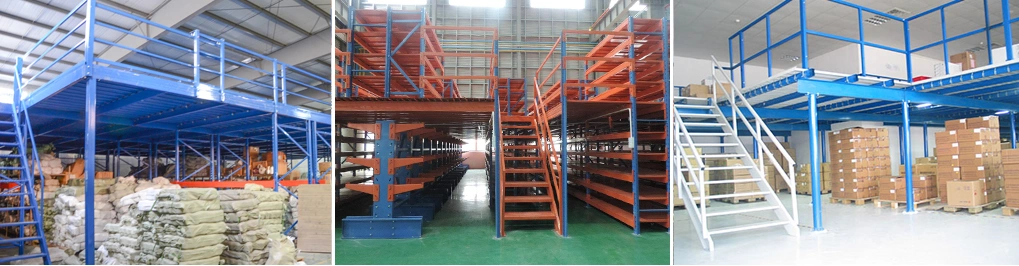 Stable High Capacity Steel Metal Platform Mezzanine Floor Pallet Rack Storage Steel Structure