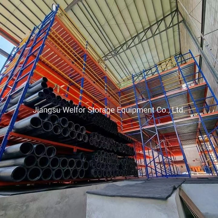 Heavy Duty Steel Mezzanine Racking for Industrial Warehouse Storage