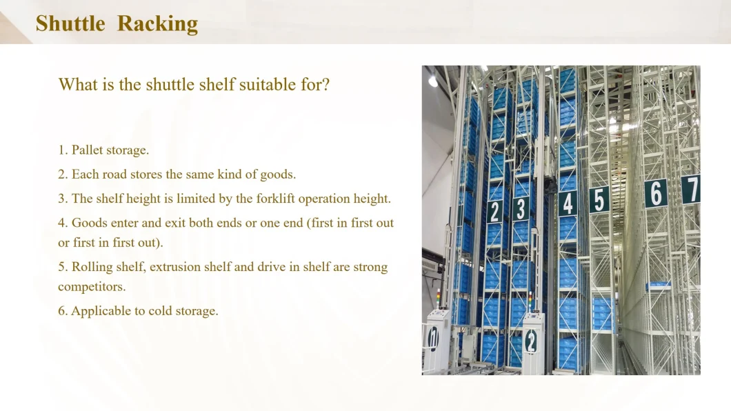 Radio Shuttle Steel Rack for Industrial Warehouse System