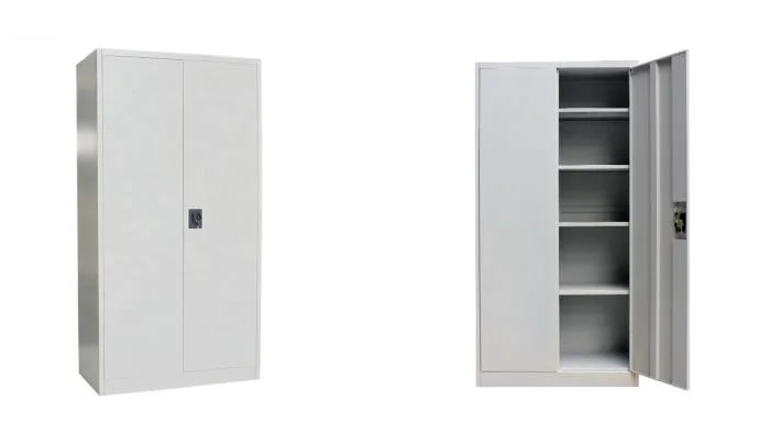 Cheap Price Iron Document Cupboard Office Storage Filing 2 Door Metal File Cabinet
