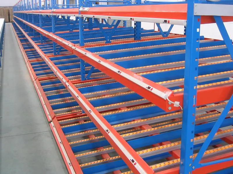 Slide Carton Flow Through Racking for Warehouse Storage