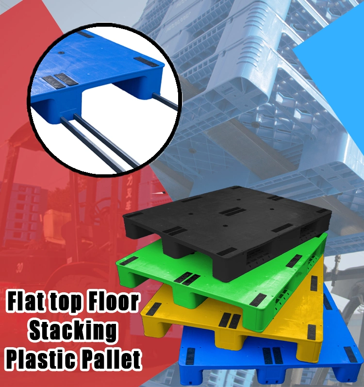 Warehouse Storage Use 3 Runners Type Rack Able Anti-Slip HDPE Plastic Pallet