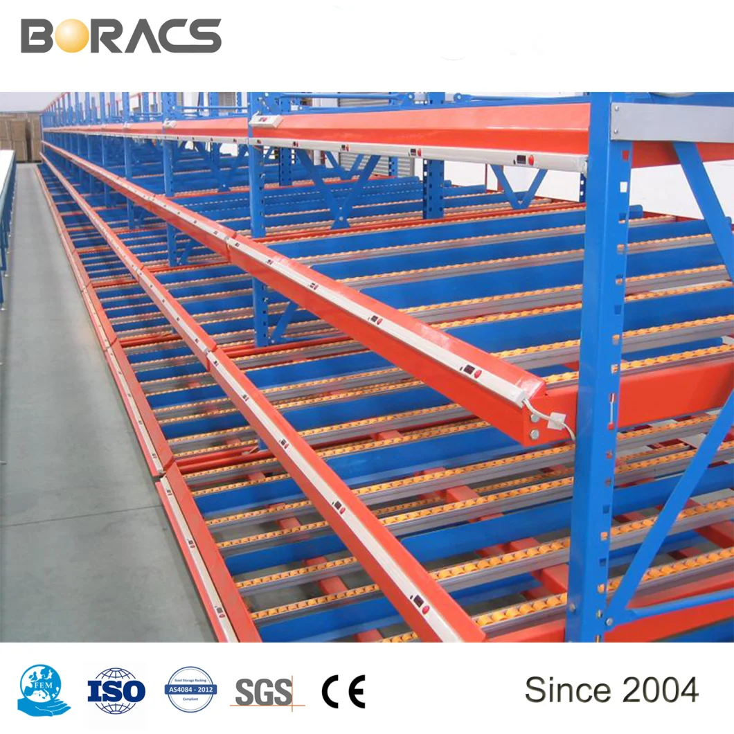 Warehouse Picking System -- Carton Flow Rack with Gravity Roller, Flow Roller Rack, Roller Racking System