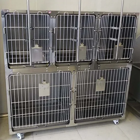 Stainless Steel Kennel Dog Cage for Cat Shop Pet Hospital