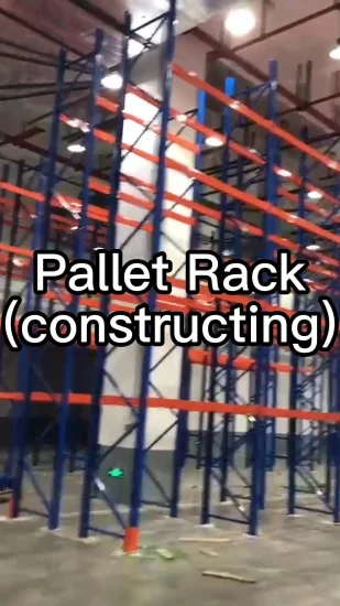 Metal Pallet Cabinet Racking Shelf Steel Tire Multi Storage Rack for Plastic Wooden Pallet Teardrop Certification Shelving Warehouse Garage Solutions (Rack)