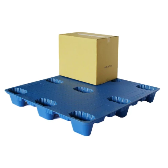 Cheap High Quality Plastic Pallets Forklift Moisture-Proof Warehouse Storage HDPE Large Stackable Reversible Heavy Duty Warehouse Tray for Sale